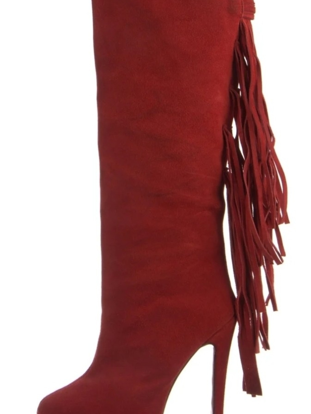 Christian Louboutin Suede Fringe Interlopa 160 boots
